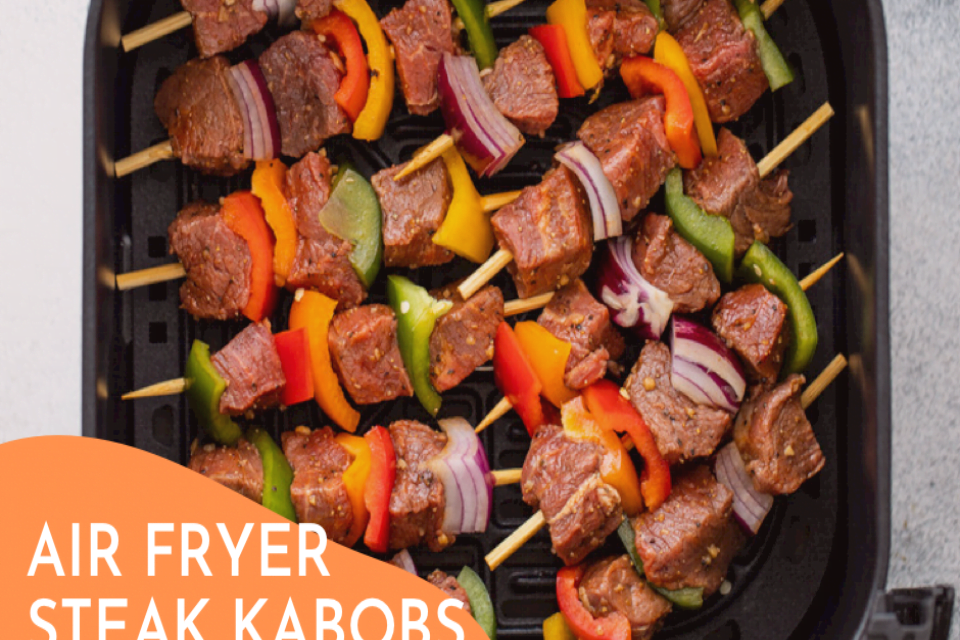 Air Fryer Steak Kabobs
