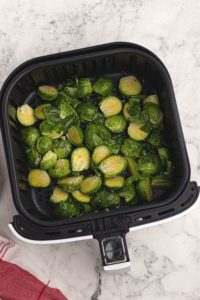 Place Brussels sprouts into an air fryer basket