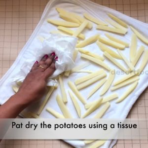 pat dry with a tissue