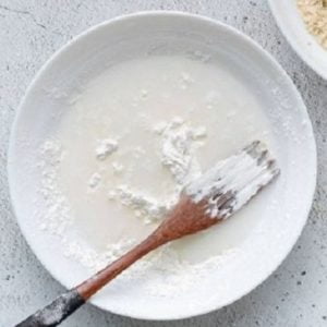 mix corn starch and water to milky consistency without any lumps. mix corn starch and water to milky consistency without any lumps.