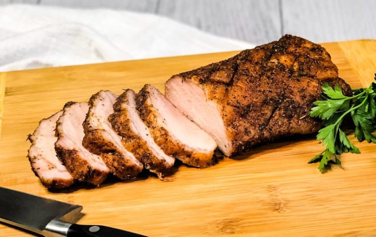 remove pork tenderloin to a cutting board