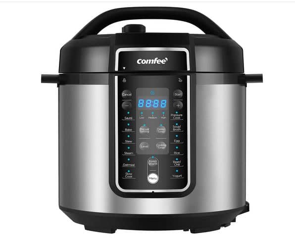 COMFEE’ 6 Quart Pressure Cooker 12-in-1