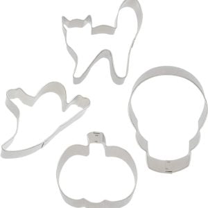 Chicago Metallic Halloween Cookie Cutter Kit 19-Piece Silver