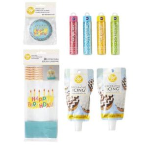 Wilton Happy Birthday Cupcake Party Set 8-Piece
