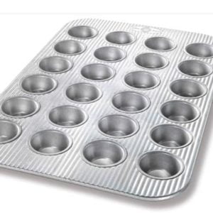 USA Pan Bakeware Mini Cupcake and Muffin Pan 24-Well