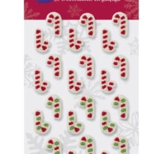 Wilton Mini Candy Cane Edible Cupcake Toppers