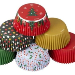 Wilton Standard Baking Cups-Christmas Traditional