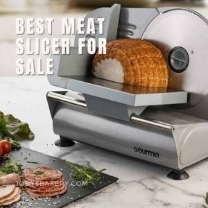  Meat Slicer Home, TWO BLADES&SAFE LOCK PROTECTION&REINFORCED  PUSHER, Yeeper Electric Deli food Slicer Machine, 7.5 Mini Slicer for Meat  Bread Bacon Cheese Hot Pot Jerk Meat Cutter Machine: Home & Kitchen