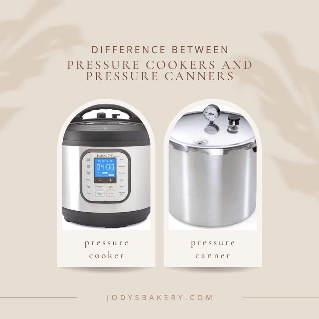 Difference Between Pressure Cookers and Pressure Canners Jody's Bakery