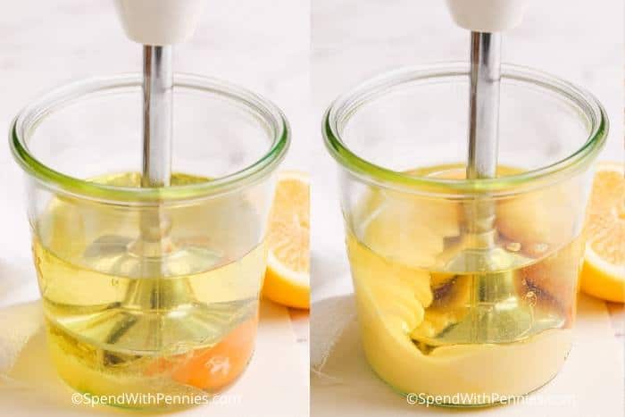 How to use immersion blender for making mayonnaise