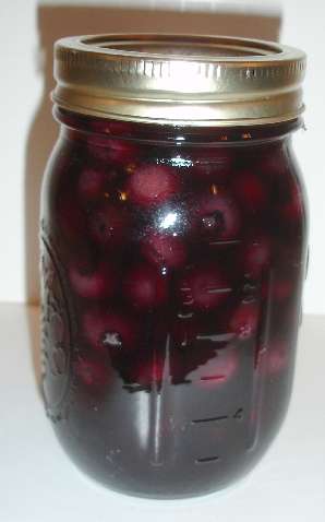 Pressure Canned Blueberries