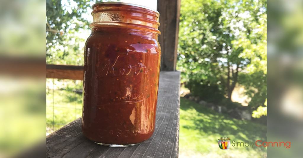 Pressure Canning Meatless Spaghetti Sauce