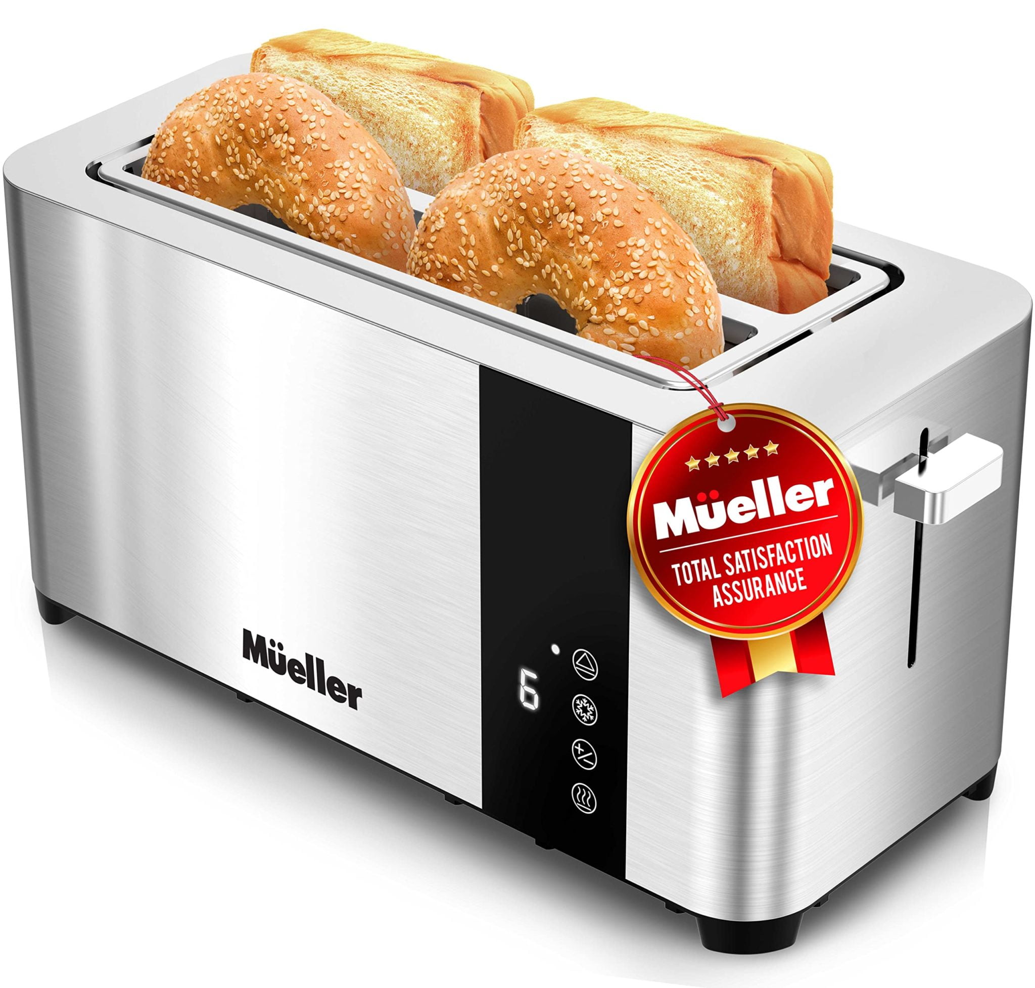Mueller UltraToast Full Stainless Steel Toaster 4 Slice Reviews Jody