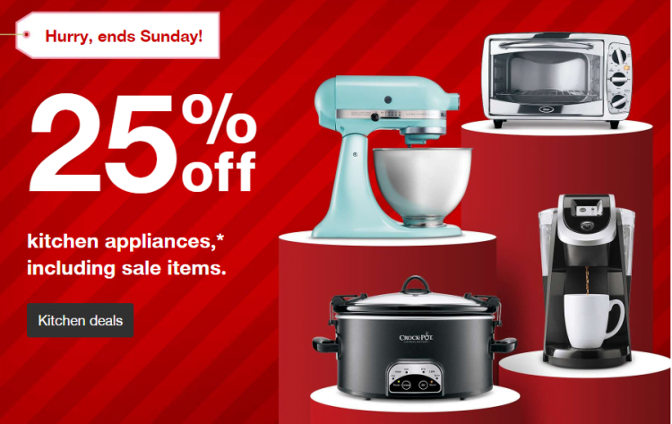 clearance sales in kitchen appliances