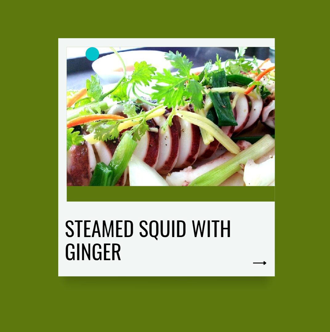 steamed squid with ginger