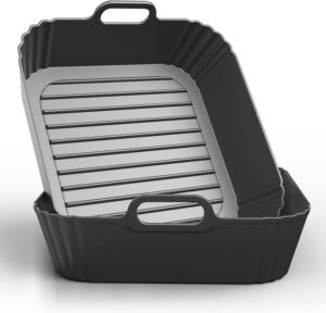 9-Inch Large Square Silicone Air Fryer Liners