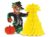 Beistle Vintage Halloween Scarecrow Centerpiece Multicolored