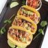 Chorizo and Potato Tacos with Avocado Salsa Verde